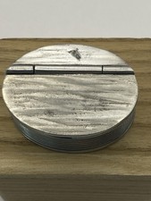 Pewter Snuff Box Pill Tobacco Holder, Ornate Design Wentworth of Sheffield