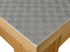 Grey felt backed - backed, table