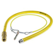 YELLOW GAS HOSE FOR COMMERCIAL CATERING 1/2" BSP 1500mm 1.5M LONG CATER HOSE GSP