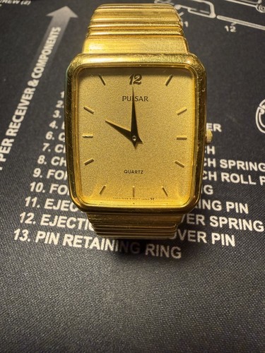 Pulsar watch v300 5100 gold - watch, v300-5100