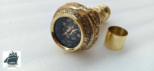 Brass solid designer handle - brass,