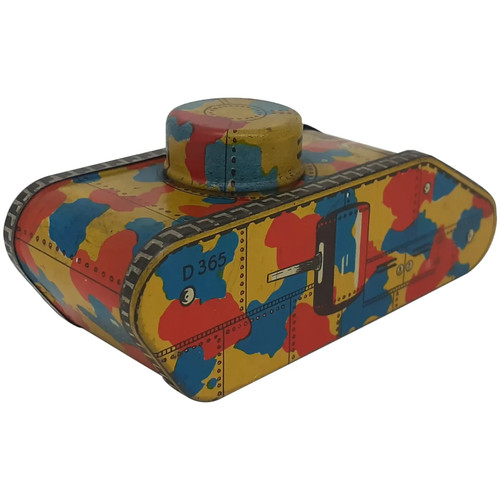 Vintage ww1 tank tin candy - tin,