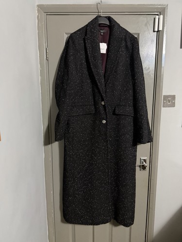 Black flecked tall coat - tall, fully