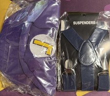 Waluigi Hat With Suspenders