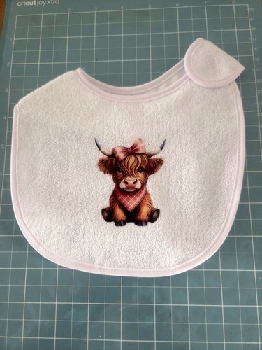 Baby girls cute highland - baby, cow