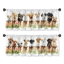 Dog Valance Curtain for