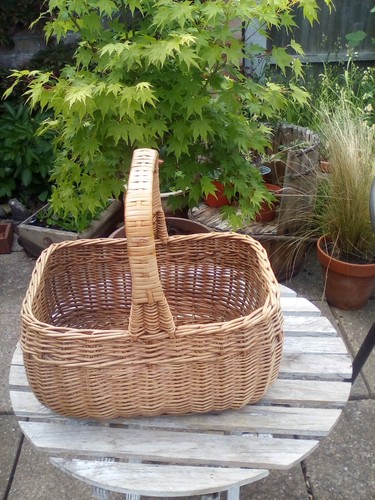 Vintage wicker shopping basket