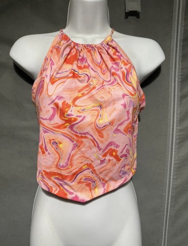 Primark marble print halter - print,