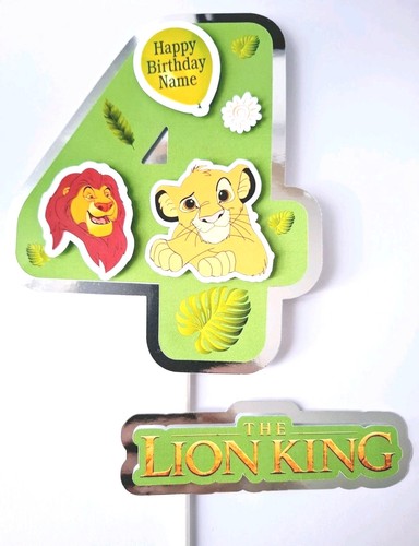 Personalised lion king cake - personalised,
