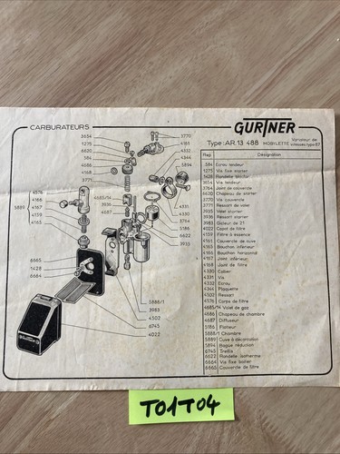 Gurtner carburetor ar13 488 - carburetor,