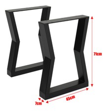 Pair Industrial Steel Table