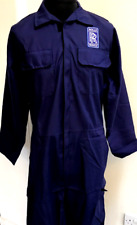 Rolls Royce Badged Zip Front Navy Boiler Suit Overalls Size L 42-45" Chest