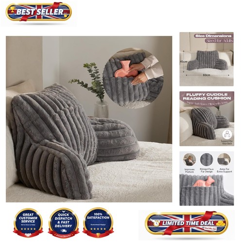 High back grey cuddle - cuddle, cushion
