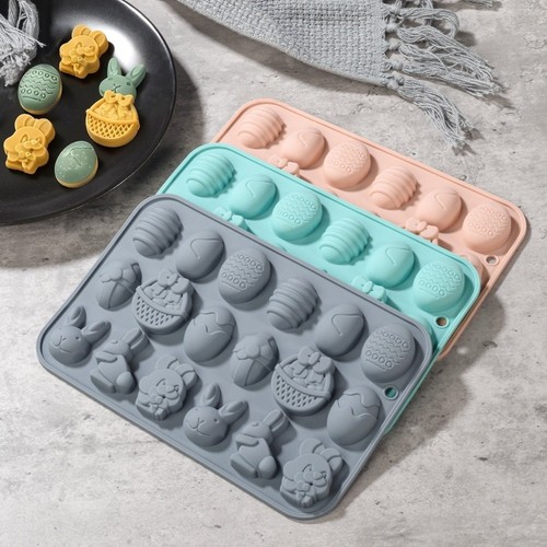Easter silicone mold - silicone, rabbit