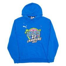 PUMA California Blues Cup Soccer 2022 Mens Blue Hoodie USA L