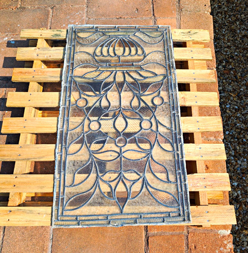 Antique art nouveau leaded - antique,