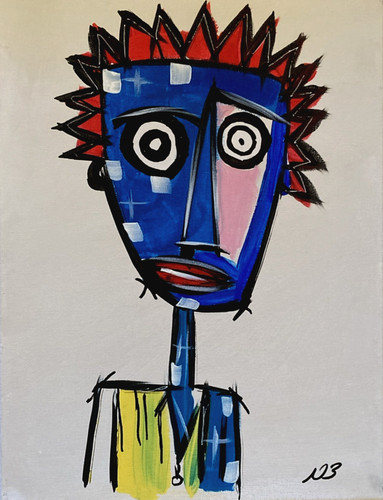 Picasso cubism portrait - "picasso,
