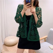Women Lace Crochet Shrug