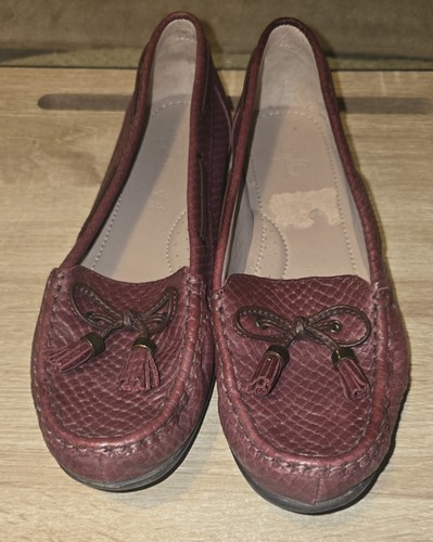 Footglove burgundy snake - m&s,