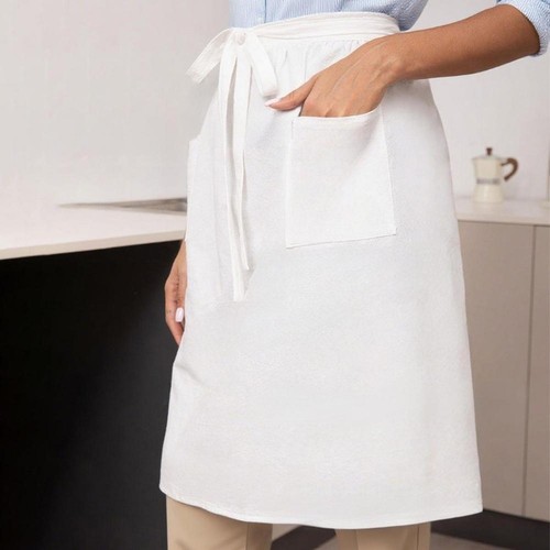 White long half - white, apron