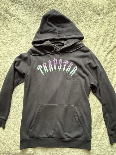 Black trapstar hoodie with - black,
