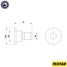 BOLT BRAKE DISC TPM0001 FOR