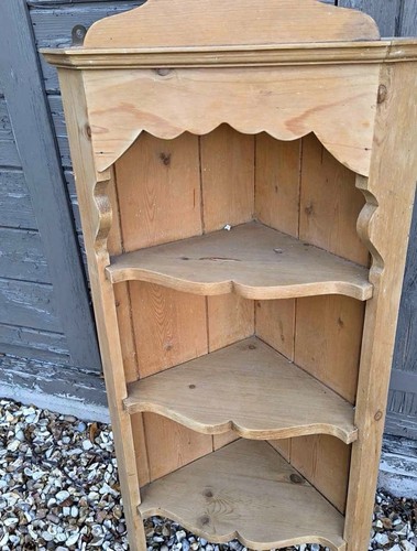 Vintage stripped oak - , corner