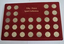 London Olympic 2012 50p Full Set Sport Collection 29 Coins on Display