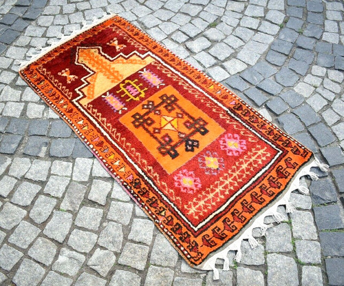Vintage kurdish rug - vintage, x