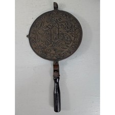 Vtg Cast Iron Krumkake