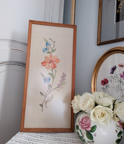Vintage mid century - mid, embroidery