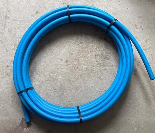25mm mdpe water pipe - blue, 25m