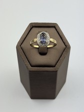 Tanzanite And Diamond 9ct Ring