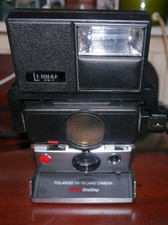 Vintage Polaroid SX-70 Sonar AutoFocus Land Camera Instant Film Camera & Flash
