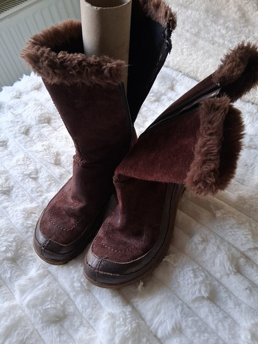 Hush puppies brown suede with - brown,