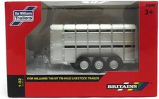 BRITAINS IFOR WILLIAMS TRI AXLE LIVESTOCK TRAILER 4071OA1 BNIB 1:32