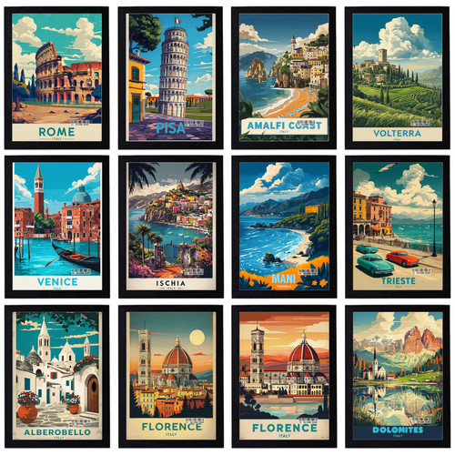 Vintage holiday italy travel - holiday,