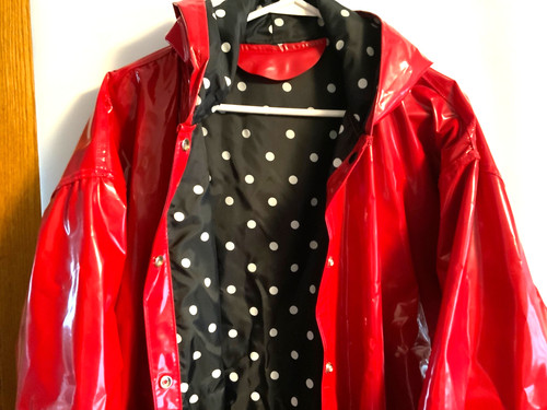 Vtg women shinny vinyl red - women’s,