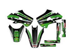 2002-2009 KLX 110 VIGOR Green Senge Graphics Kit Compatible with Kawasaki