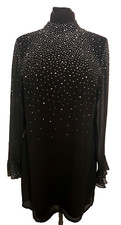 Lipsy black shift dress with - lipsy,