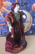 Fortune Teller / Astrologist / Clairvoyant dolls house porcelain doll handmade