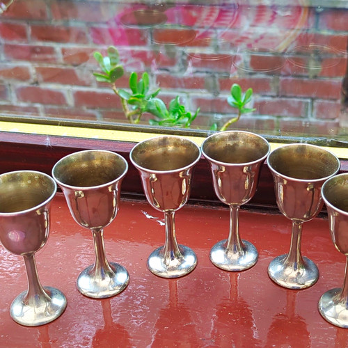 Rogers silver plate goblet - silver,