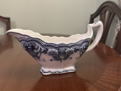 Vintage flow blue - flow, boat