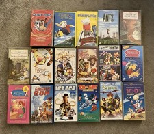 Children’s Films VHS Video Tape Bundle x17 Movies Dreamworks Muppets Etc