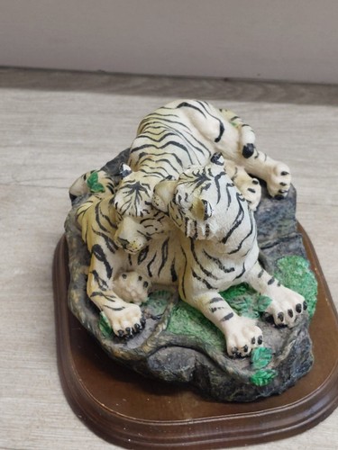 Vintage white tiger mother - tiger,