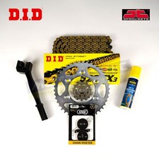 DID JT X-Ring Gold Chain & Sprocket Kit for Honda XR350R D-E 1983-1984 + Fit Kit