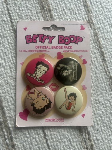 Betty boop badges set - of, 4