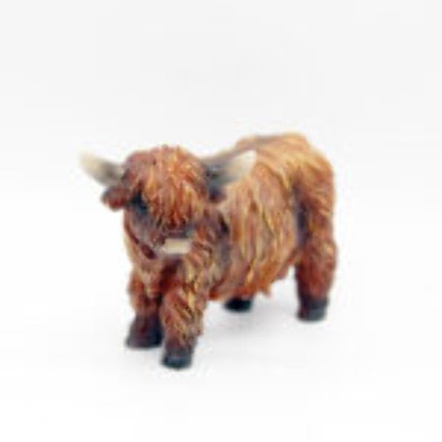 Highland cow figurine bronze - cow,
