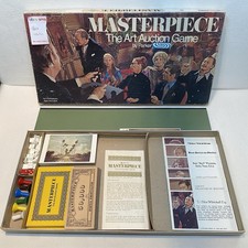Vintage Masterpiece Board Game Parker Art Auction Strategy 1970 Complete, Retro