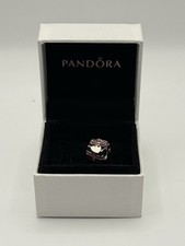 Authentic Pandora Moments Pink Wrapped Love Charm/Bead Silver 925 ALE